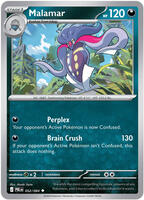 Malamar #52 from Pokemon Pitch Black set