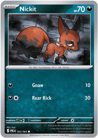 Nickit #053/084 from ME05: Pitch Black pre-release Pokemon card image