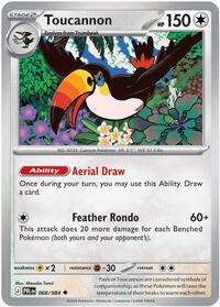 Toucannon #068/084 from ME05: Pitch Black pre-release Pokemon card image