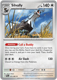 Silvally #070/084 from ME05: Pitch Black pre-release Pokemon card image