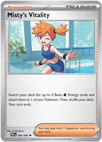 Misty's Vitality #80 from Pokemon Pitch Black set