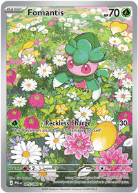 Fomantis #085/084 from ME05: Pitch Black pre-release Pokemon card image