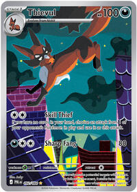 Thievul #092/084 from ME05: Pitch Black pre-release Pokemon card image
