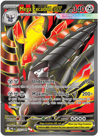 Mega Excadrill ex #103/084 from ME05: Pitch Black pre-release Pokemon card image