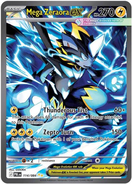 Mega Zeraora ex card image