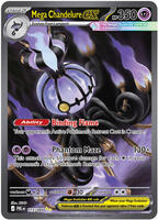 Mega Chandelure ex #115 from Pokemon Pitch Black set