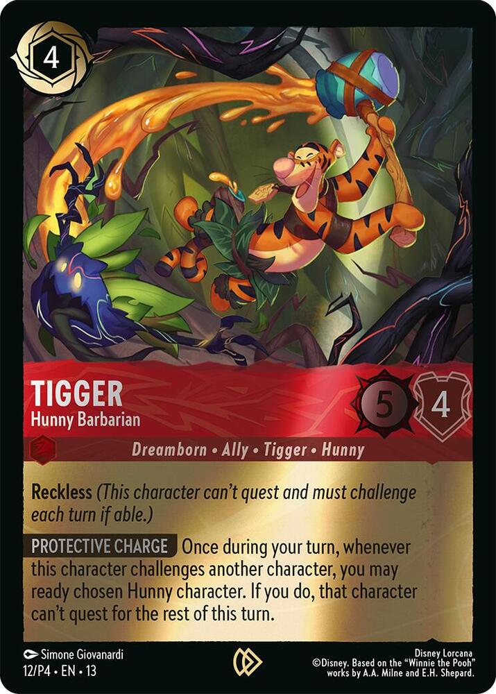 Tigger - Hunny Barbarian - Disney Lorcana Promo Cards - Disney