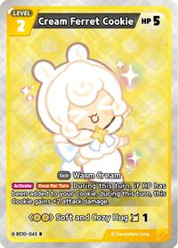 Cream Ferret Cookie