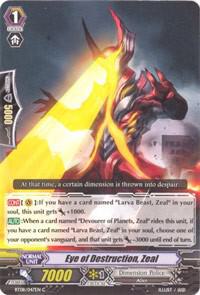 Eye of Destruction, Zeal