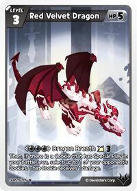 The Dark Enchantress War Red Velvet Dragon #BS11-105