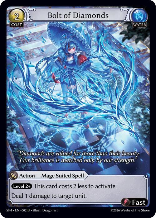 Bolt of Diamonds (Curio Foil) - Supporter Pack 4 - Grand Archive