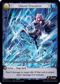 Glacial Evocation (Curio Foil) - Grand Archive TCG Supporter Pack 4 trading card