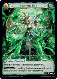 Leeching Bolt (Curio Foil) - Grand Archive TCG Supporter Pack 4 trading card