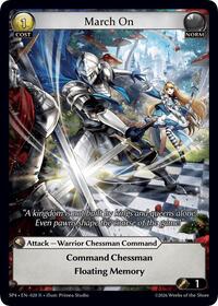 March On (Curio Foil) - Grand Archive TCG Supporter Pack 4 trading card