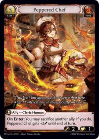 Peppered Chef (Curio Foil) - Grand Archive TCG Supporter Pack 4 trading card