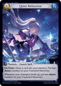 Quiet Refraction (Curio Foil) - Grand Archive TCG Supporter Pack 4 trading card