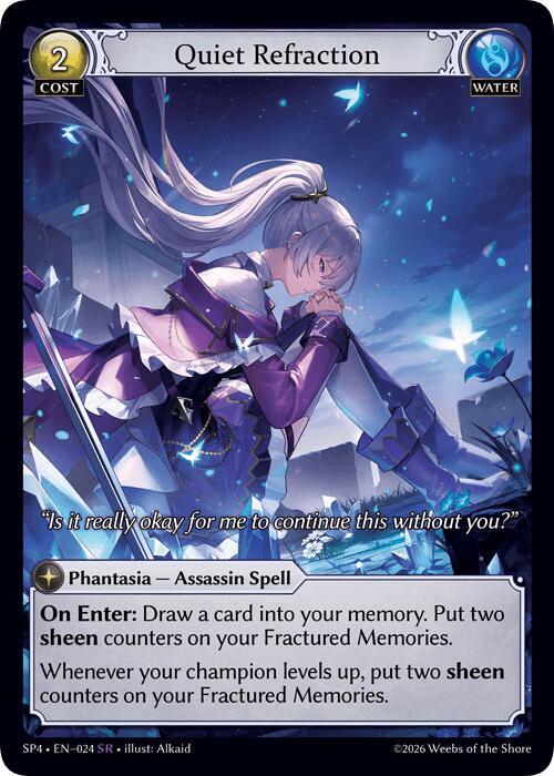 Quiet Refraction (Curio Foil) - Supporter Pack 4 - Grand Archive