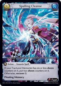 Spalling Cleanse (Curio Foil) - Grand Archive TCG Supporter Pack 4 trading card