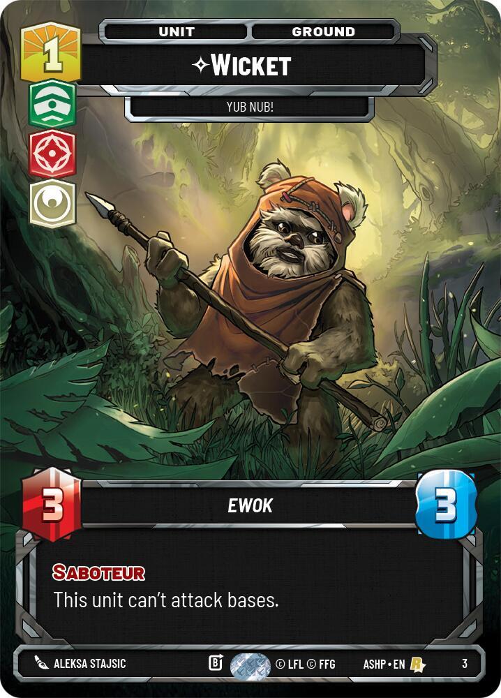 Wicket 3 card