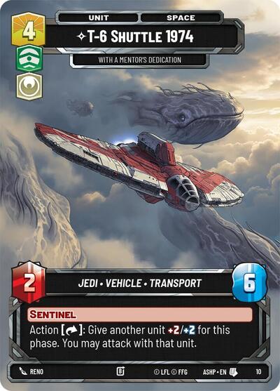 T-6 Shuttle 1974 - With a Mentor's Dedication card