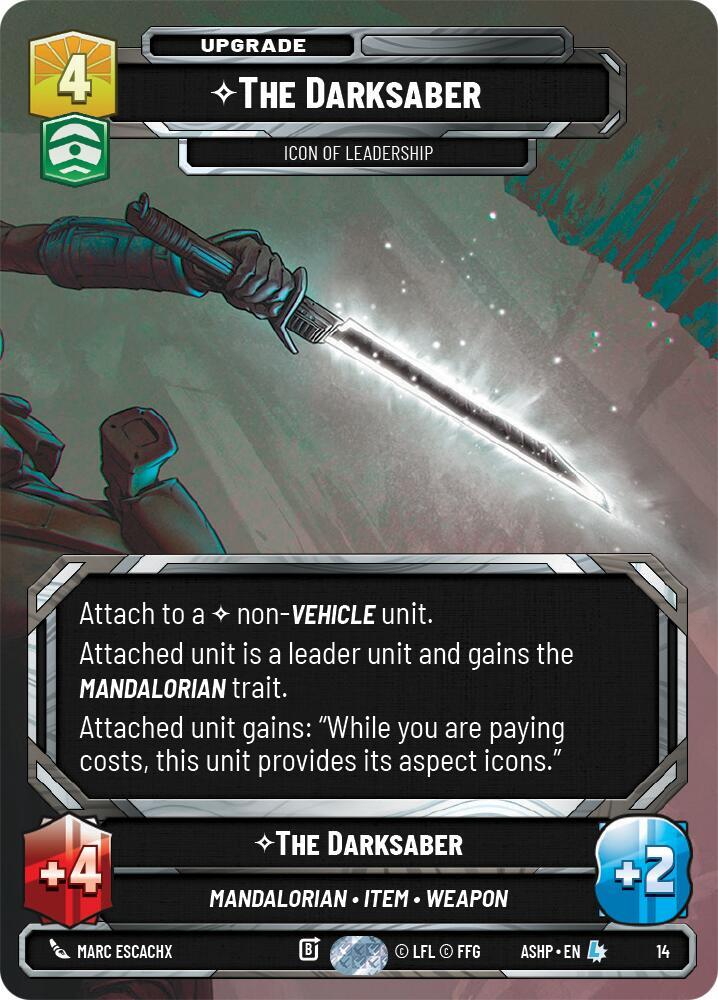 The Darksaber 14 card