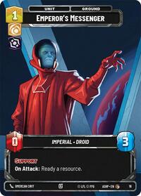 Emperor's Messenger - Star Wars: Unlimited Ashes of the Empire - Weekly Play Promos trading card