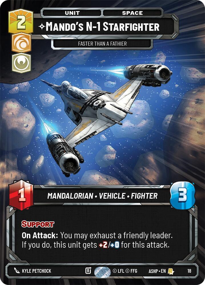 Mando's N-1 Starfighter 18 card
