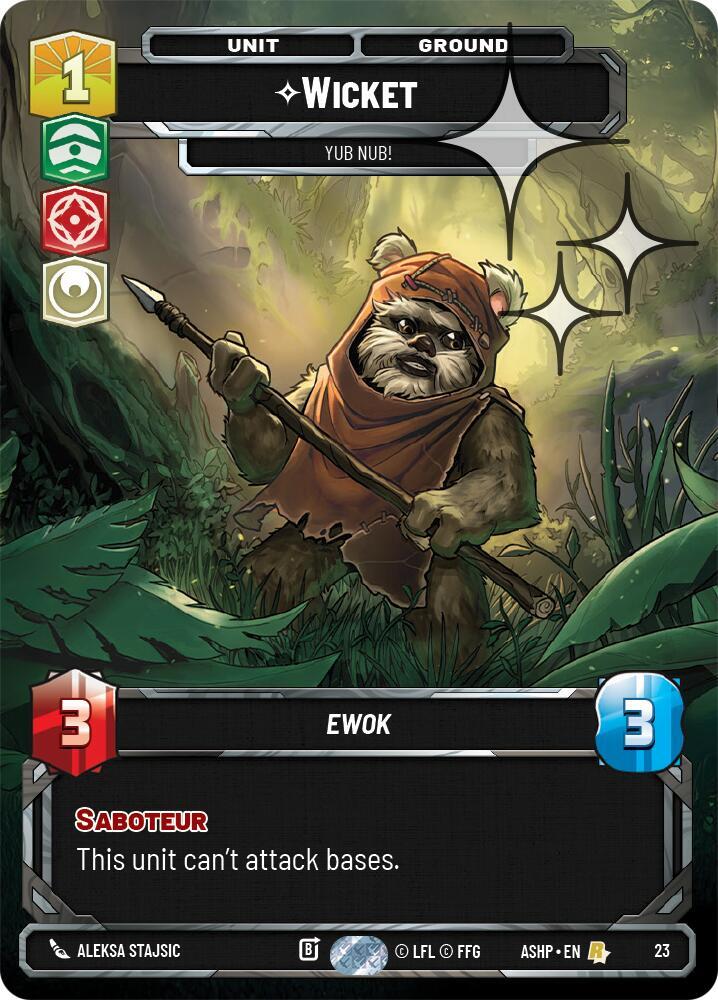 Wicket 23 card