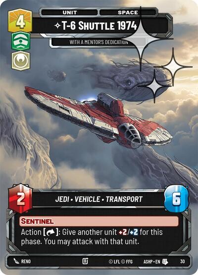 T-6 Shuttle 1974 - With a Mentor's Dedication (Foil) card