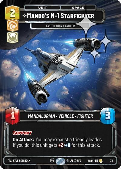 Mando's N-1 Starfighter - Faster than a Fathier (Foil) card