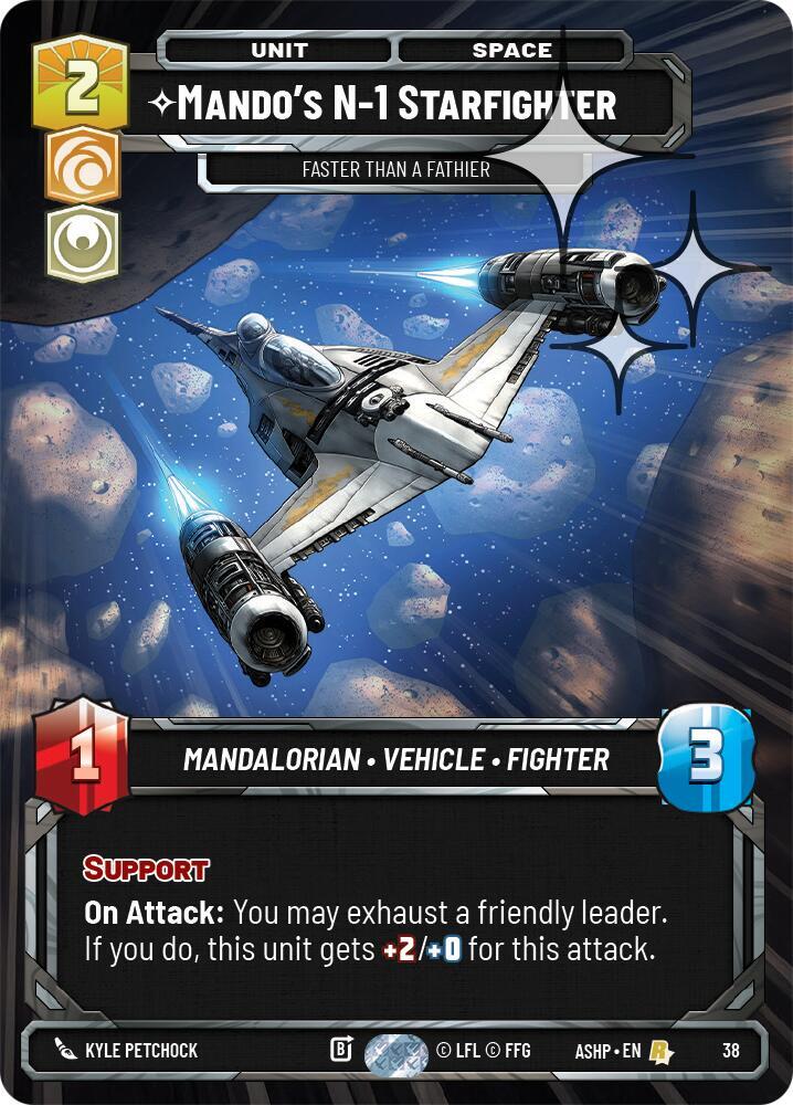 Mando's N-1 Starfighter 38 card