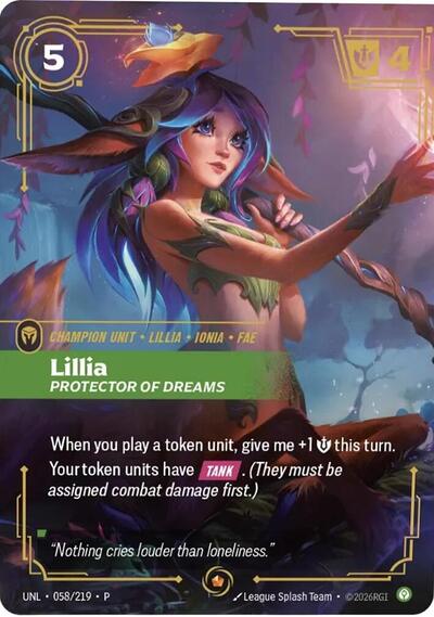 Lillia - Protector of Dreams Riftbound Organized Play Promotional Cards card price
