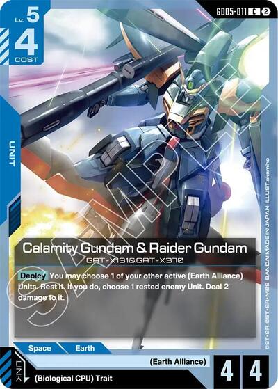 Calamity Gundam & Raider Gundam Freedom Ascension card price