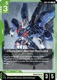 Gundam Aerial Rebuild - Gundam Card Game Freedom Ascension trading card