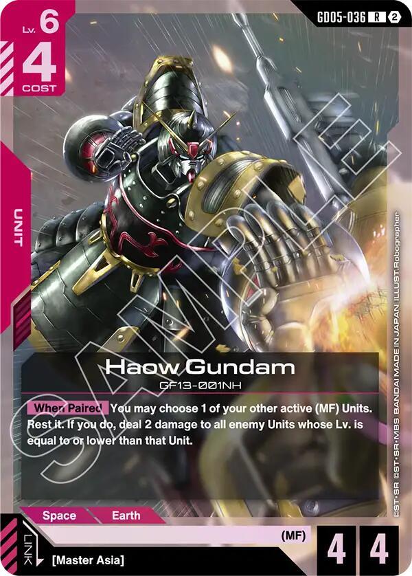 Haow Gundam GD05-036 card