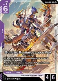 Gundam Barbatos Lupus Rex - Gundam Card Game Freedom Ascension trading card