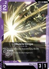 Geara Doga - Gundam Card Game Freedom Ascension trading card