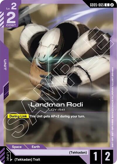 Landman Rodi Freedom Ascension Common Gundam card — value and price