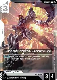 Gundam Sandrock Custom (EW) - Gundam Card Game Freedom Ascension trading card