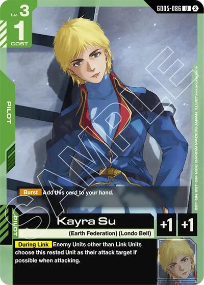 Kayra Su Freedom Ascension Uncommon Gundam card — value and price