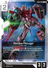 Strike Rouge - Gundam Card Game Deck Build Box Freedom Ascension trading card