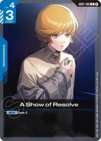 A Show of Resolve card