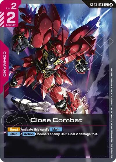 Close Combat Deck Build Box Freedom Ascension Common Gundam card — value and price