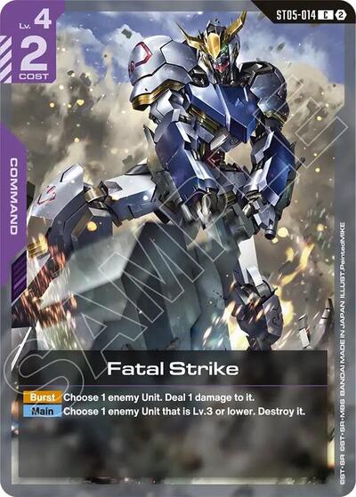 Fatal Strike Deck Build Box Freedom Ascension Common Gundam card — value and price