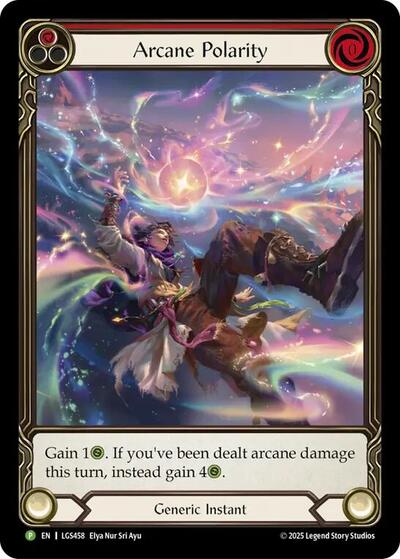 Arcane Polarity (Extended Art) - LGS458 Flesh and Blood: Promo Cards Promo Flesh and Blood card — value and price