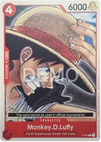 Monkey.D.Luffy - P-022 - One Piece Card Game One Piece Demo Deck Cards trading card
