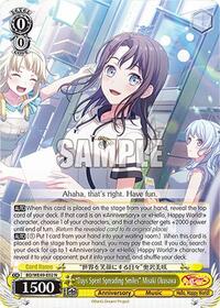 "Days Spent Spreading Smiles" Misaki Okusawa - Weiss Schwarz BanG Dream! 10th Anniversary! Premium Booster trading card
