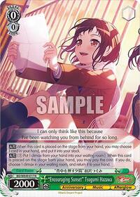"Encouraging Sunset" Tsugumi Hazawa - Weiss Schwarz BanG Dream! 10th Anniversary! Premium Booster trading card