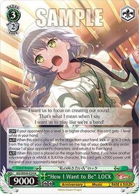 "How I Want to Be" LOCK - Weiss Schwarz BanG Dream! 10th Anniversary! Premium Booster trading card