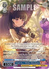 "Clad In..." Rinko Shirokane (BDR) - Weiss Schwarz BanG Dream! 10th Anniversary! Premium Booster trading card